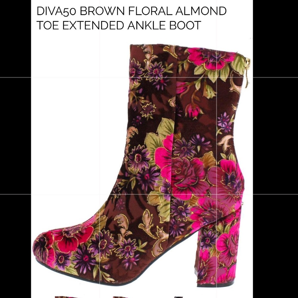 New 💕Savanna Floral Bootie🌺 Last 1 - Picture 4 of 8